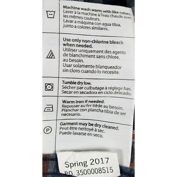 Carhartt Shirt Size XL Gray Blue Short Sleeve Relaxed Fit Button Down Plaid Work - Picture 7 of 8